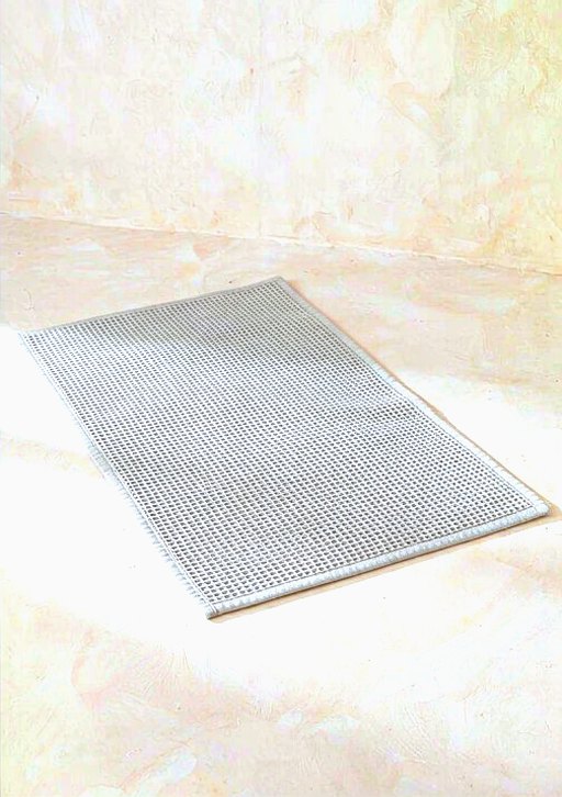 Waffle Bath Mat in Stone