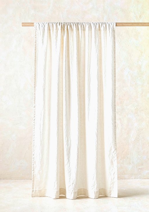 Linen Curtain Panel in Ivory