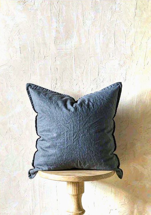 Linen Cushion Cover in Slate
