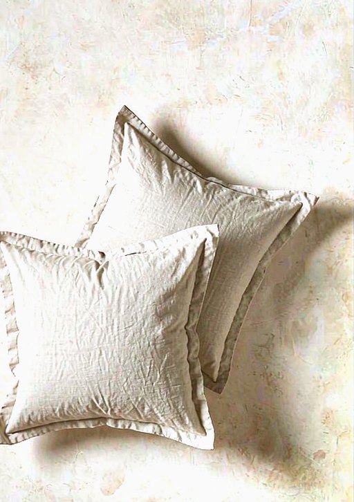 Linen Pillowcase Set of Two in Chalk